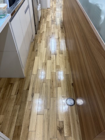 広島市歯科医院様院内床清掃・ワックス 